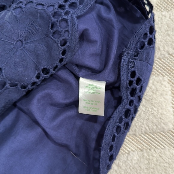NWT Lilly Pulitzer true Navy Charleston eyelet dress - Picture 4 of 7